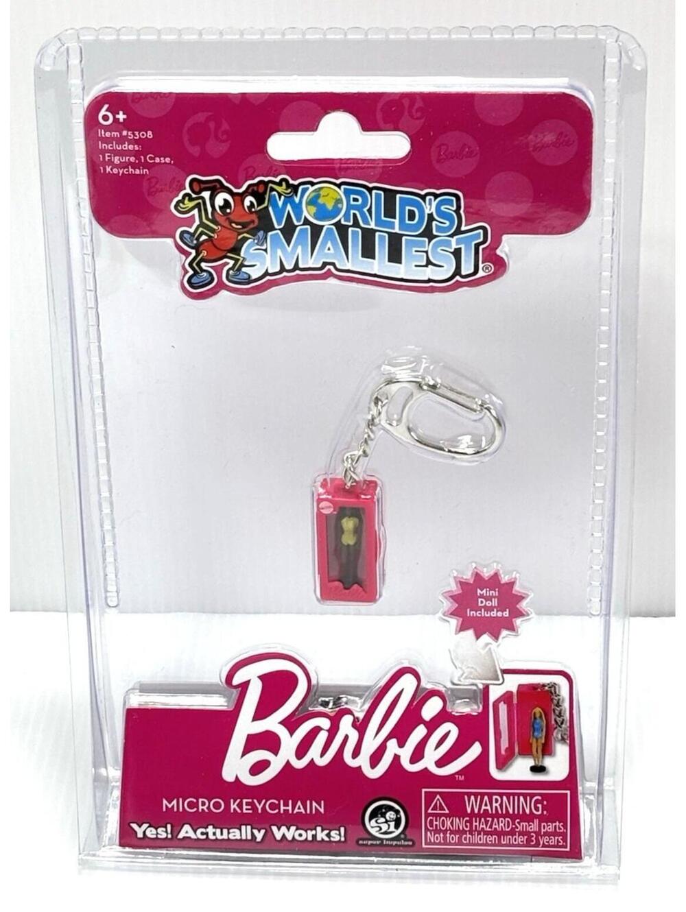 Worlds Smallest Barbie Malibu Micro Keychain Mini Doll Collectible Toy -NEW!